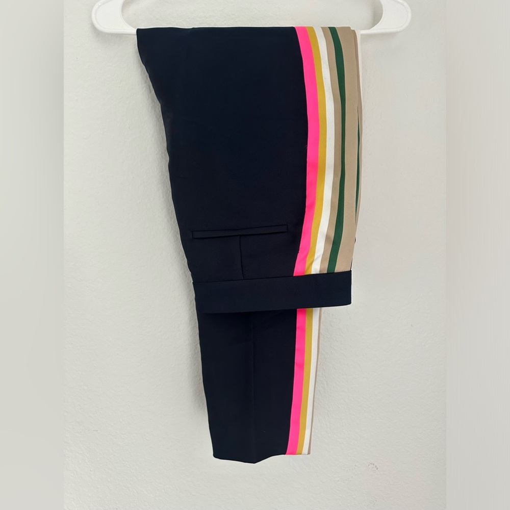 Striped navy crop pants j crew nwt ADORABLE 😍😍